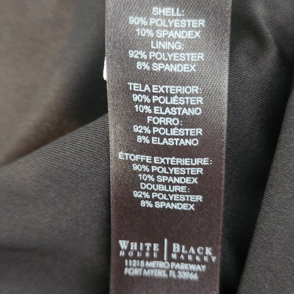 WHBM Asymmetrical neckline dress, Size 10, Like New - Picture 6 of 8